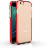 Voor iPhone 6 TPU tweekleurige schokbestendige beschermhoes (rood)