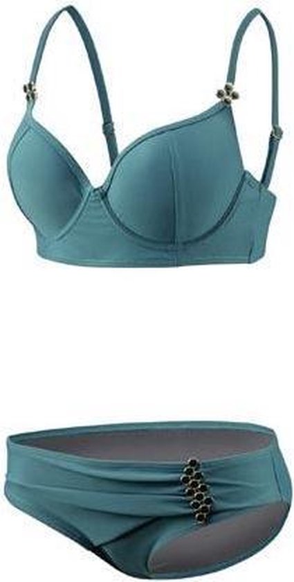 Beco Wire-bra Bikini C-cup Polyamide/elastaan Petrolblauw Maat 44 | bol.com