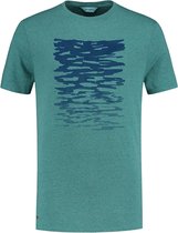 Blueloop Originals T-shirt Pure Ripple Heren Tencel Groen Mt L