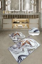 Nerge.be  | BLUR  Badmat Set  | Vivid Color | Badmat Set | antislip | Washable in the Machine | Absorbent badmat