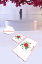Nerge.be  | WITH LOVE   Badmat Set  | Vivid Color | Badmat Set | antislip | Washable in the Machine | Absorbent badmat