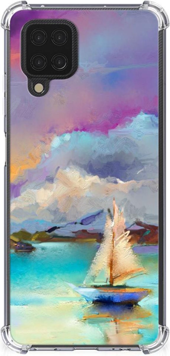 TPU Case Anti-Shock voor Back Cover Samsung Galaxy A12 Boat