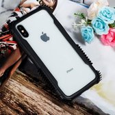 Blade Acryl + TPU schokbestendige beschermhoes voor iPhone XS / X (zwart wit)