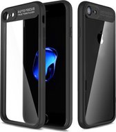 ROCK Voor iPhone SE 2020 & 8 & 7 Ultradunne TPU + PC valbestendige beschermhoes (zwart)