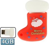 4GB Christmas Stocking Style USB 2.0 Flash-schijf van siliconenmateriaal