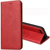 Dermis Texture PU horizontale lederen flip-hoes voor iPhone 7 Plus / 8 Plus, met houder en kaartsleuven en portemonnee (rood)