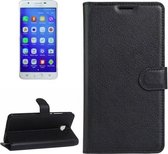 Voor Galaxy J7 Prime Litchi Texture Horizontale Flip PU lederen tas met houder & kaartsleuven & portemonnee (zwart)