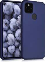 kwmobile telefoonhoesje voor Google Pixel 4a 5G - Hoesje voor smartphone - Back cover in metallic blauw