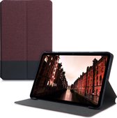 kwmobile hoes voor Huawei MatePad (10.4") - Slanke tablethoes met standaard - Tablet cover in donkerrood / zwart