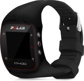 kwmobile horlogeband voor Polar M400 / M430 - Siliconen armband voor fitnesstracker in zwart