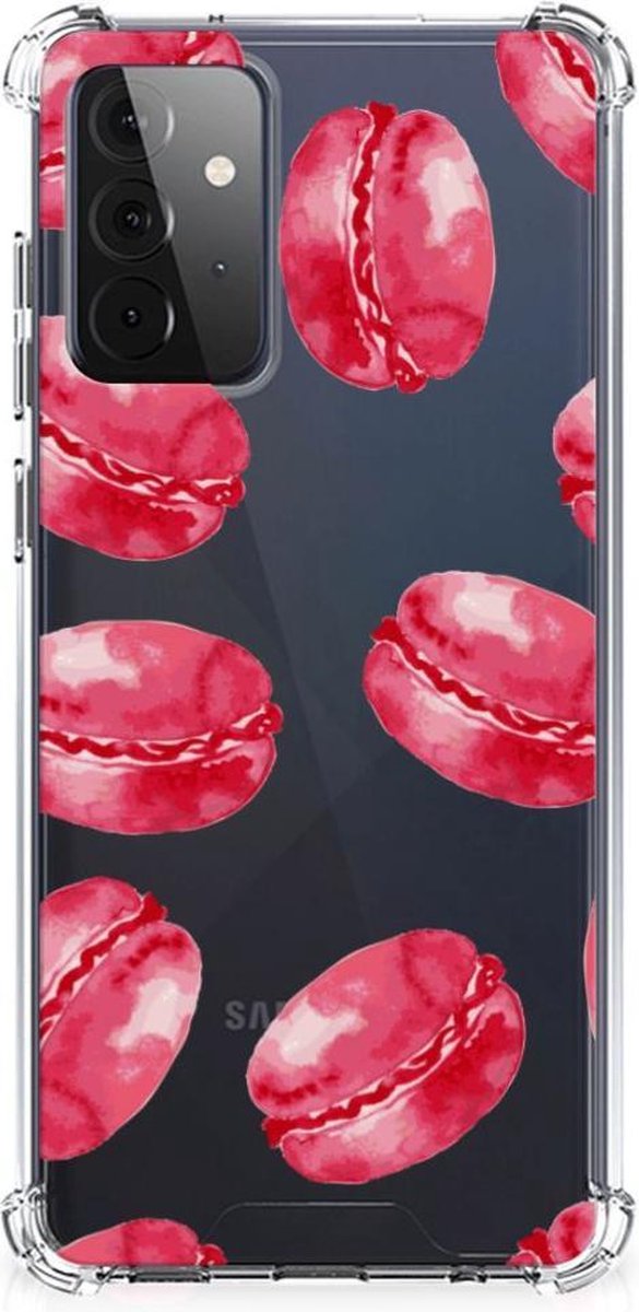 Samsung Galaxy A72 4G/5G Beschermhoes Pink Macarons
