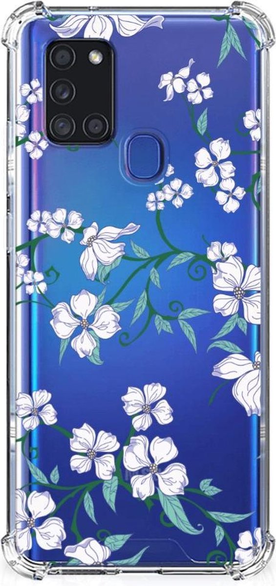 Samsung Galaxy A21s Uniek Case Blossom White