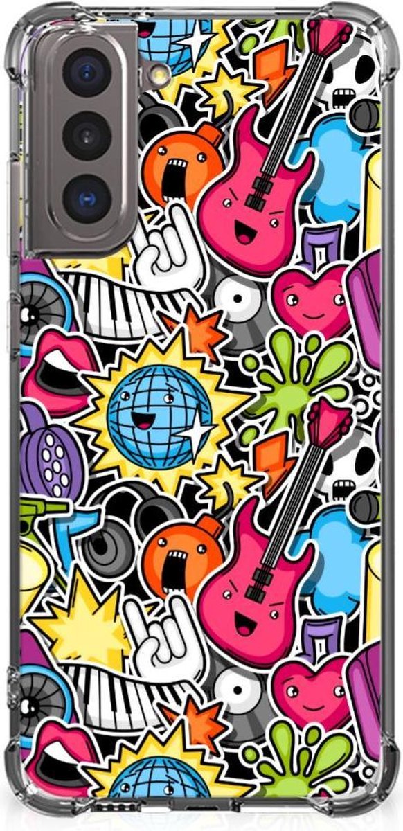 Samsung Galaxy S21 Anti Shock Bumper Case Punk Rock