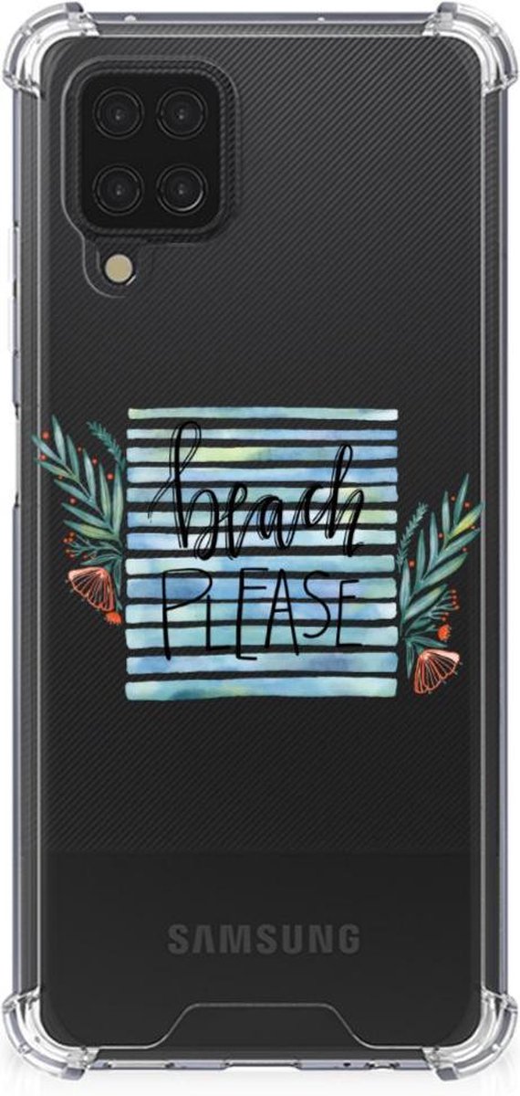 Samsung Galaxy A12 Stevig Bumper Hoesje Boho Beach