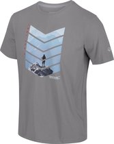 Mannen Breezed Grafisch T-shirt Outdoorshirt grijs