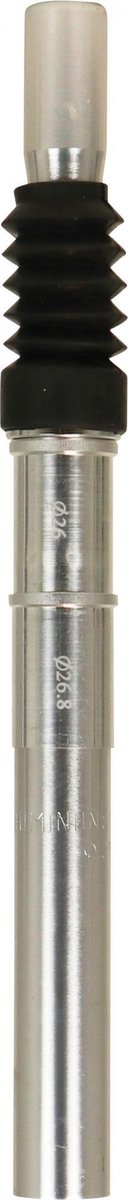 Dresco Zadelpen 300x25,4x26,8mm Aluminium/Zilver
