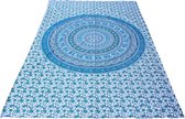 Myroundie – roundie - rechthoekig strandlaken – strandkleed - yoga kleed - picknickkleed - speelkleed - muurkleed - 100% katoen - 140 x 210 cm - 839