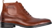 Helstons Heroes Leather Aniline Brown Wax Motorcycle Shoes 44