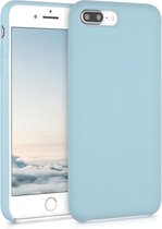 kwmobile telefoonhoesje geschikt voor Apple iPhone 7 Plus / iPhone 8 Plus - Hoesje met siliconen coating - Smartphone case in pastelblauw