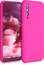 kwmobile telefoonhoesje voor Huawei P20 Pro - Hoesje voor smartphone - Back cover in neon roze