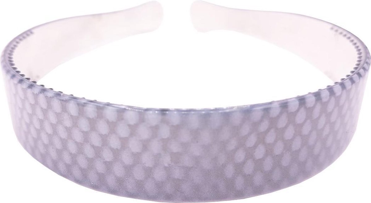 Haarband Diadeem Ruit Patroon Grijs