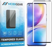 Mobigear Curved Gehard Glas Ultra-Clear Screenprotector voor OnePlus 9 Pro - Zwart