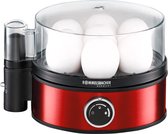 ROMMELSBACHER Eierkoker ER 405/R - voor 1-7 eieren, instelbare hardheid, elektronische kooktijdbewaking, aan/uit-schakelaar, signaaltoon op het kooktijdeinde, roestvrijstalen behuizing, 400 w