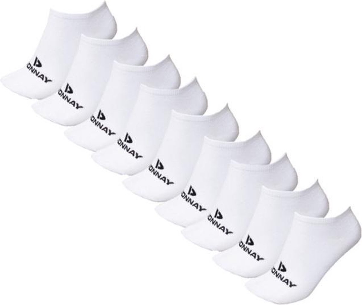 9-Pack Donnay Sneakersokken - White (001) - maat 43-46