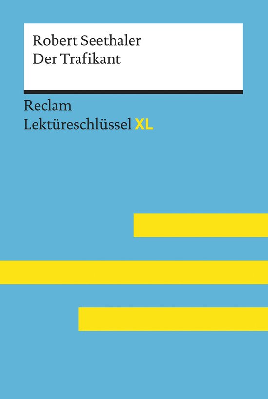 Reclam Lektüreschlüssel XL - Der Trafikant von Robert Seet ... - cover
