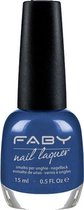 Faby Nagellak Low Tide Dames 15 Ml Vegan Blauw