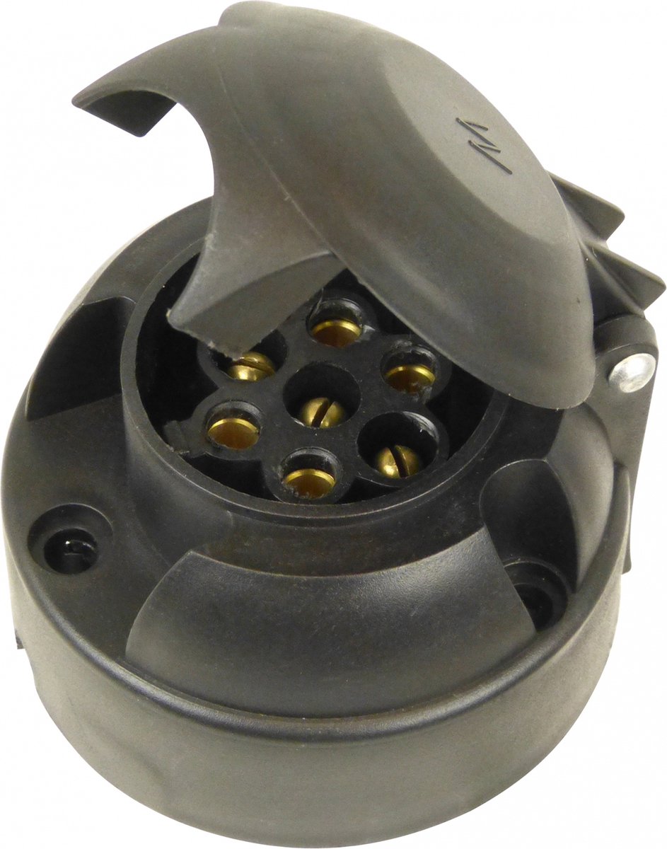 Carpoint Stekkerdoos 7-polig 6cm - Zwart