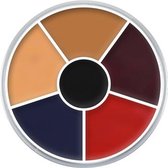 Kryolan cream color circle 6 kleuren: verbrande huid