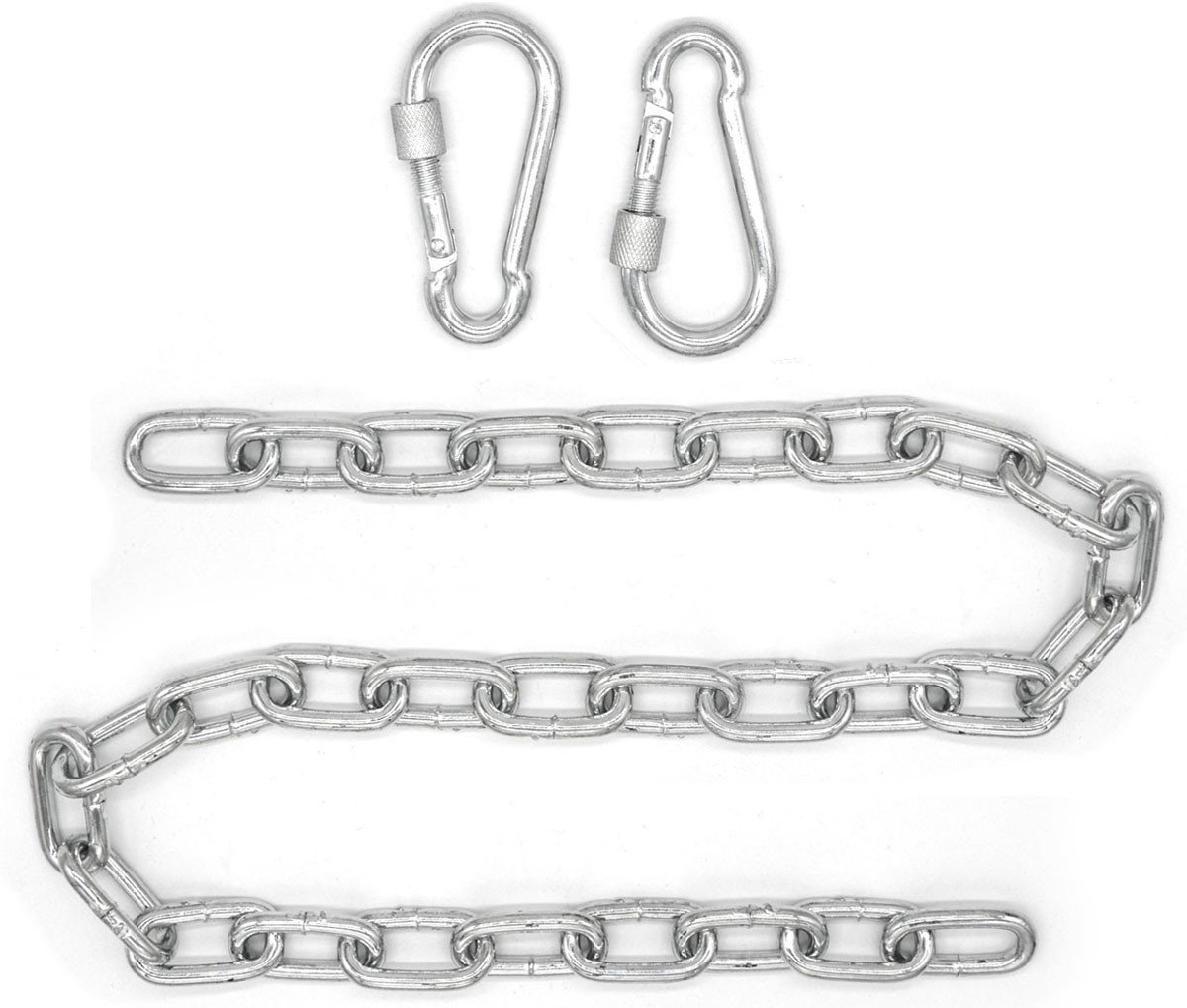 230kg Ophangketting met Karabijnhaken - 100cm Ophanging - Ketting voor Schommel Hangstoel Hangmat