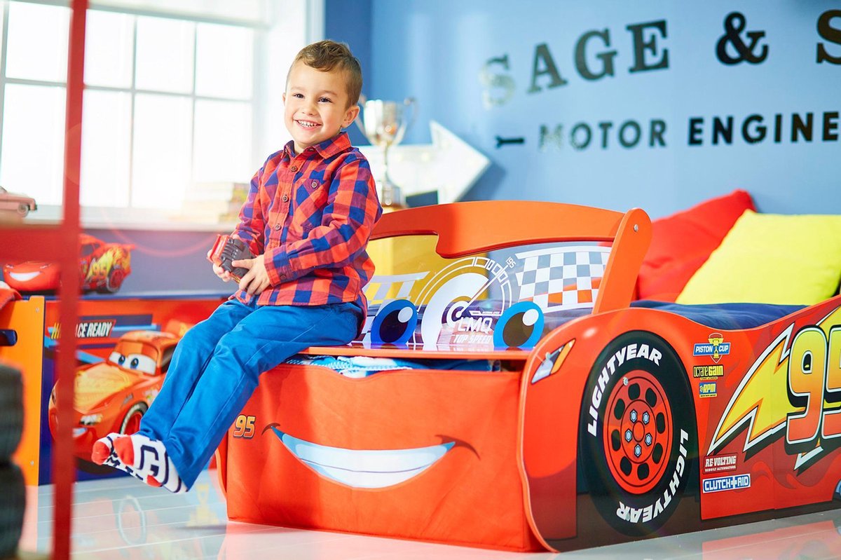 CARS Lit Enfant Flash McQueen avec Rangement - 140 x 70cm | bol
