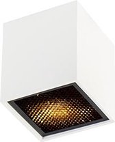 QAZQA qubo - Design Plafondspot | Spotje | Opbouwspot - 1 lichts - L 82 mm - Wit -  Woonkamer | Slaapkamer | Keuken