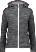 Cmp Outdoorvest Fix Hood Dames Polyester Grijs Maat 36
