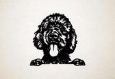 Wanddecoratie - Hond - Labradoodle 2 - M - 60x62cm - Zwart - muurdecoratie - Line Art