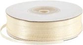 Satijn lint, b: 3 mm, off-white, 100m