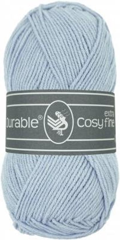 10 x Durable Cosy extra fine baby blue - baby blauw (2124) - acryl en katoen garen - 50 grams - pendikte 3 a 3,5mm