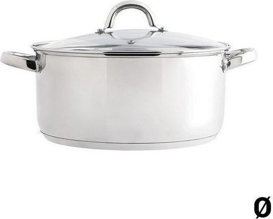 Fissler Metalen deksel, metaal, roestvrij staal, 28 cm