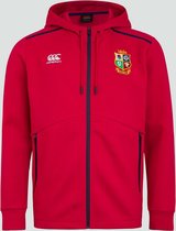 BRITISH & IRISH LIONS FULL ZIP TECH HOODY RED