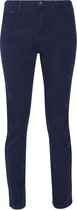Cassis - Female - Slim broek in katoen  - Marineblauw