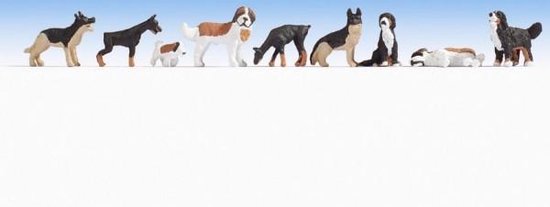 Figurines [HO] : "Chiens" - NOCH 15717 - Paris Modélisme