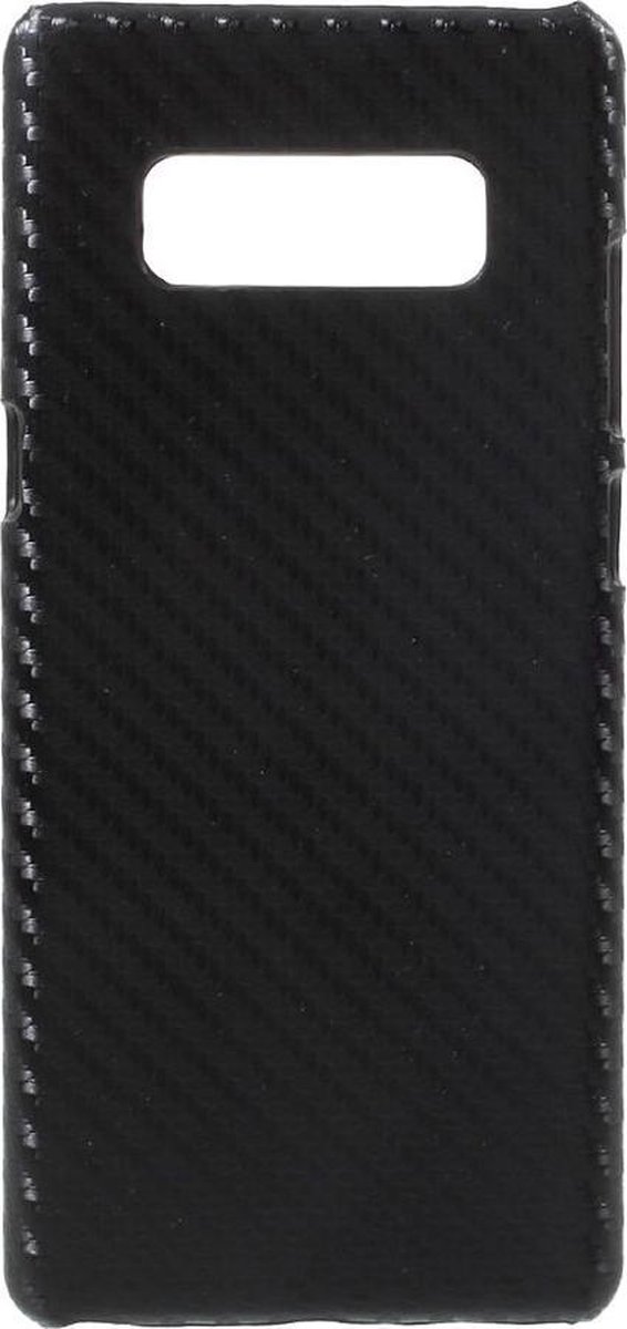 Shop4 - Samsung Galaxy Note 8 Hoesje - Harde Back Case Carbon Zwart