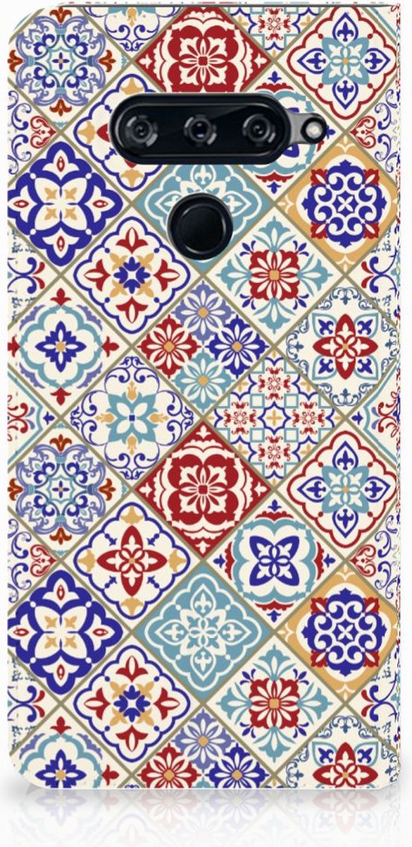 LG V40 Thinq Standcase Tiles Color