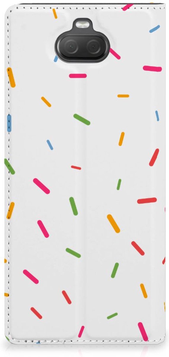 Sony Xperia 10 Plus Flip Style Cover Donut Roze