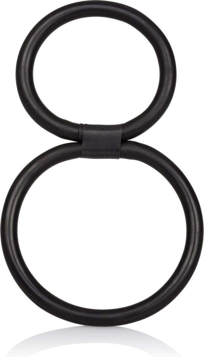Goedkoopste California Exotic Novelties Double Helix - Cockring - Zwart - Ø 70 mm