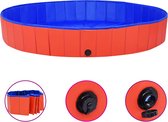 vidaXL - Hondenzwembad - inklapbaar - 200x30 - cm - PVC - rood