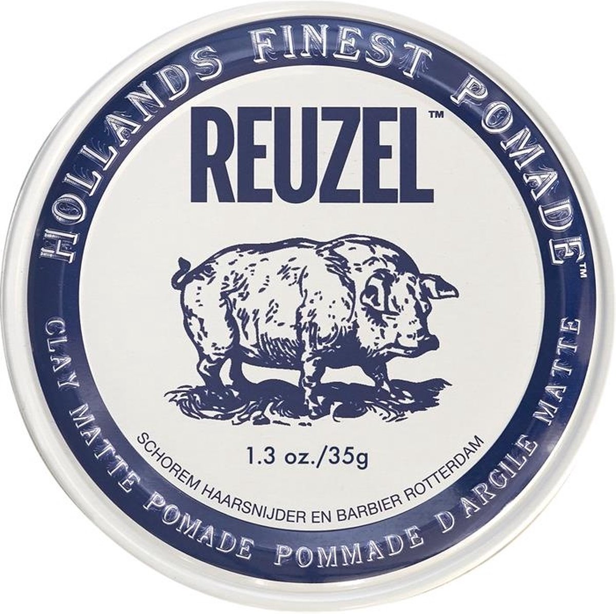Reuzel - Hollands Finest Pomade Clay Matte Pomade Matte Hair Clay On Base Water 35G