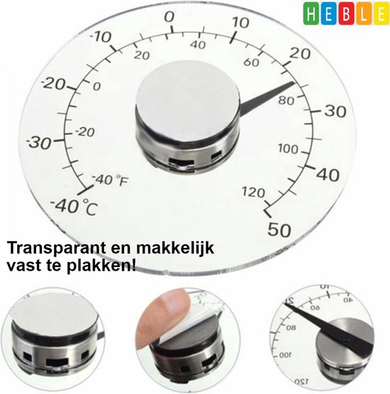 Binnen buiten thermometer - Raamthermometer kopen? | Korting tot